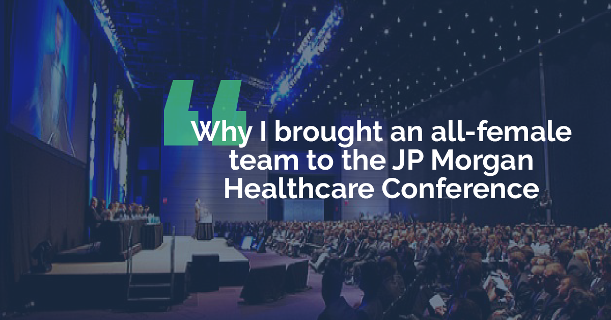 Why I brought an allfemale team to the JP Healthcare Conference