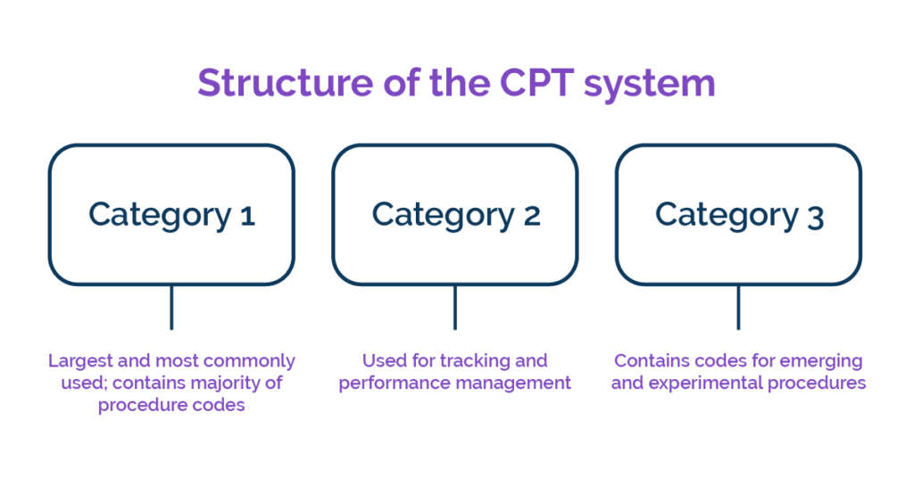 CPT code category structure