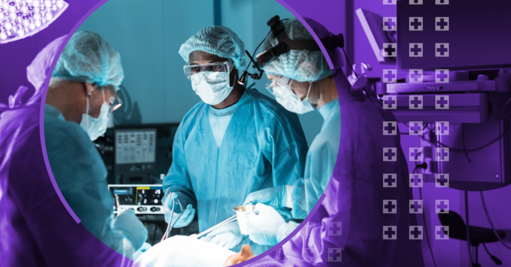 Surgeons performing surgery. Article describes why surgical dictionaries are key to operating room efficiency.